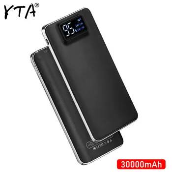 30000 10000mah ソーラーパワーバンク防水デュアル usb 充電ポートとコンパス led ライト外部充電器 powerbank 電話のユニバーサル