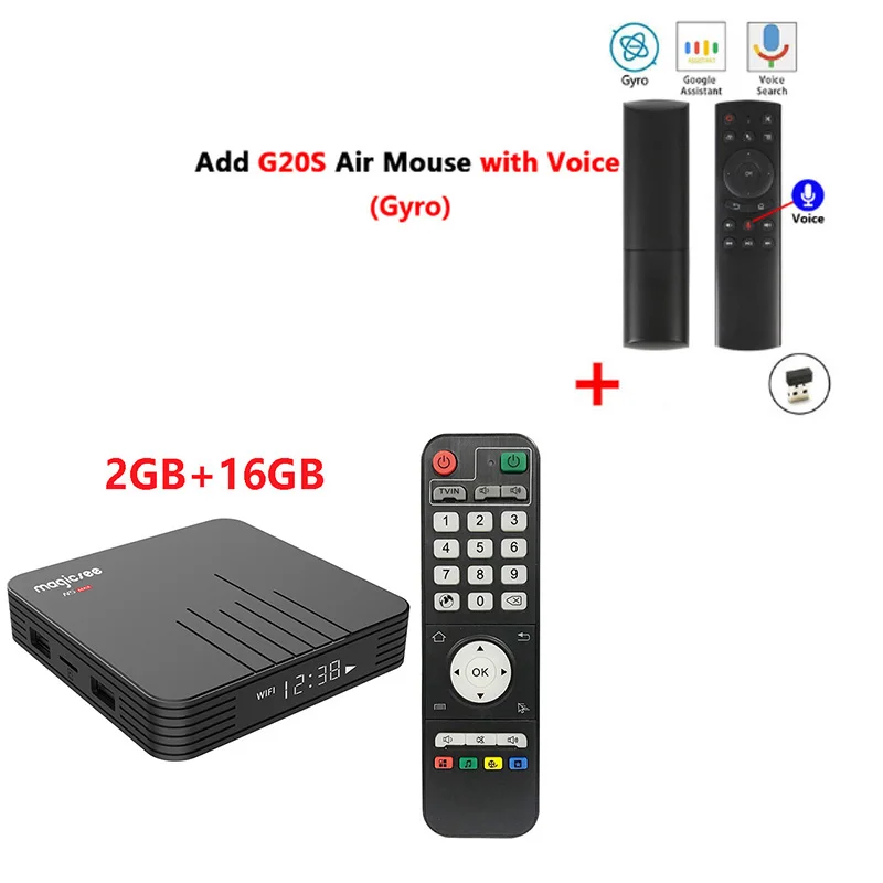 ТВ-приставка N5 Max Amlogic S905X3 Android 9,0 DDR4 4 ГБ ОЗУ 32 Гб ПЗУ 2,4 ГБ+ 5 Гб двойной Wifi BT4.0 Google Play 8K медиаплеер телеприставка - Цвет: 2G16G add g20s