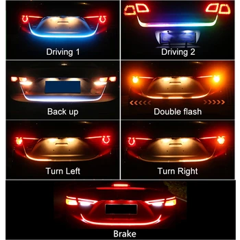 

Flow 12V Car Strob LED Light Bulbs Day Runing Lamp DRL Light Parking Stop Signal Flash Lamp For Car Taillight