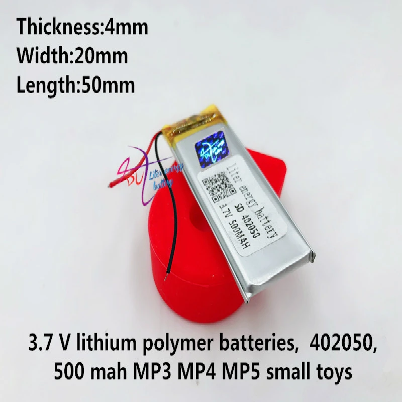 3 7 в литий полимерная батарея 042050 402050 402048 382048 MP3 диктофон Bluetooth стерео 500