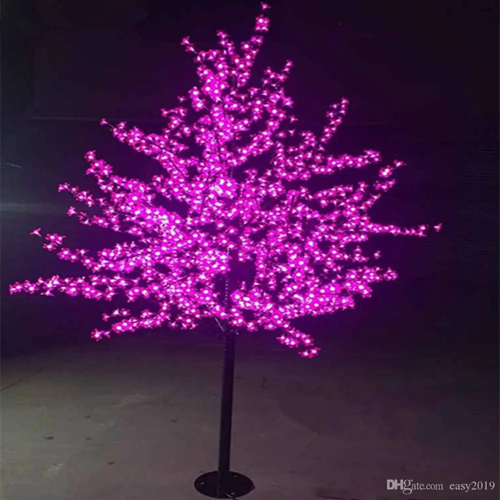 1.5M 1.8m 2m Shiny LED Cherry Blossom Christmas Tree Lighting Waterproof Garden Landscape Decoration Lamp For garden home decor