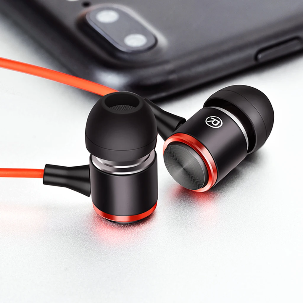 Ear Buds Wired Headset Microphone In-Ear Earphones Stereo Mic Earbuds Headsets Stereo Earphones, for Universal Android Phones