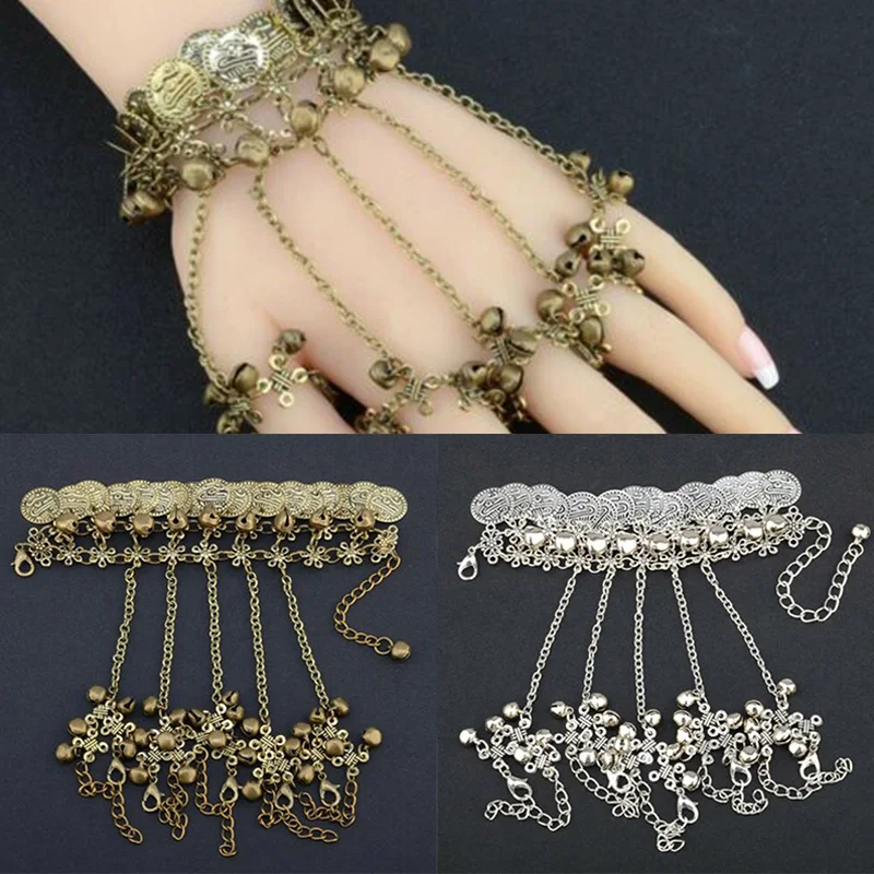Luxury Big Hand Chain Ring Bracelet For 