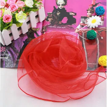 

Women Girl Solid Color Soft Chiffon Silk Square Scarf Wrap Shawl Elegant Neckerchief Retro Head Neck Hair Tie Band