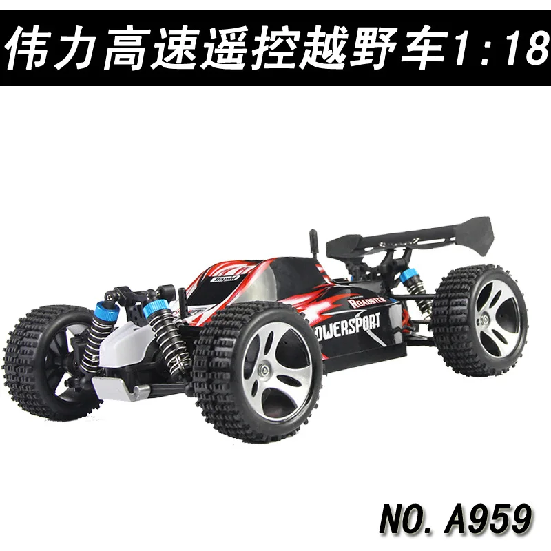 

Weili 2.4G High-Speed Four-Wheel Drive Stunt Remote Control Racing Car Fully Ratio off-Road Vehicle A959 Toy Car Remote Control