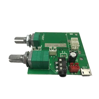 

Bluetooth 5.0 Subwoofer amplifier 5W*2+10W stereo digital amplifier board 5V3A with bass adjustment