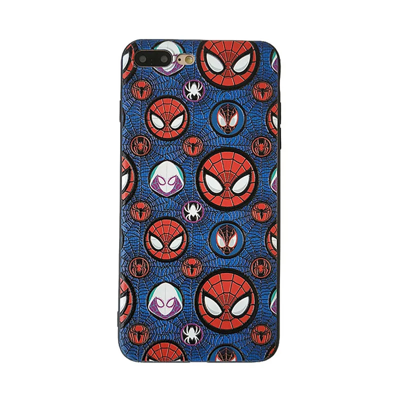 1 Крутой чехол для телефона Marvel Человек-паук для iphone XR XS MAX X мягкий IMD защитный чехол для iphone 7 8 6 6s plus fundas coque - Цвет: 1