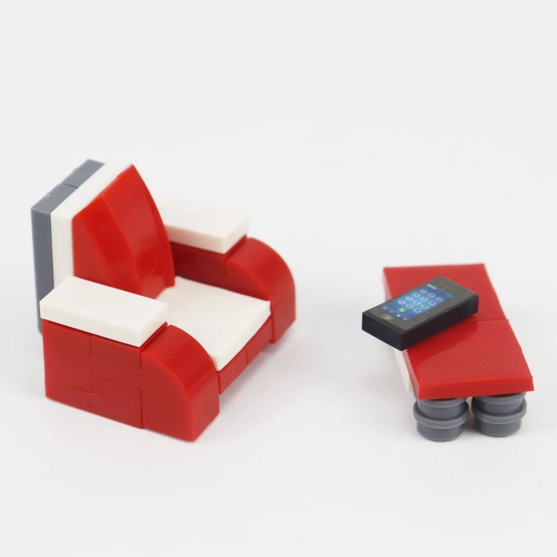 

Legoing City Friends Sofa And Coffee Table Model Toy Kids Models Action Figures Simulation Toys Legoinges Building Blocks Cities