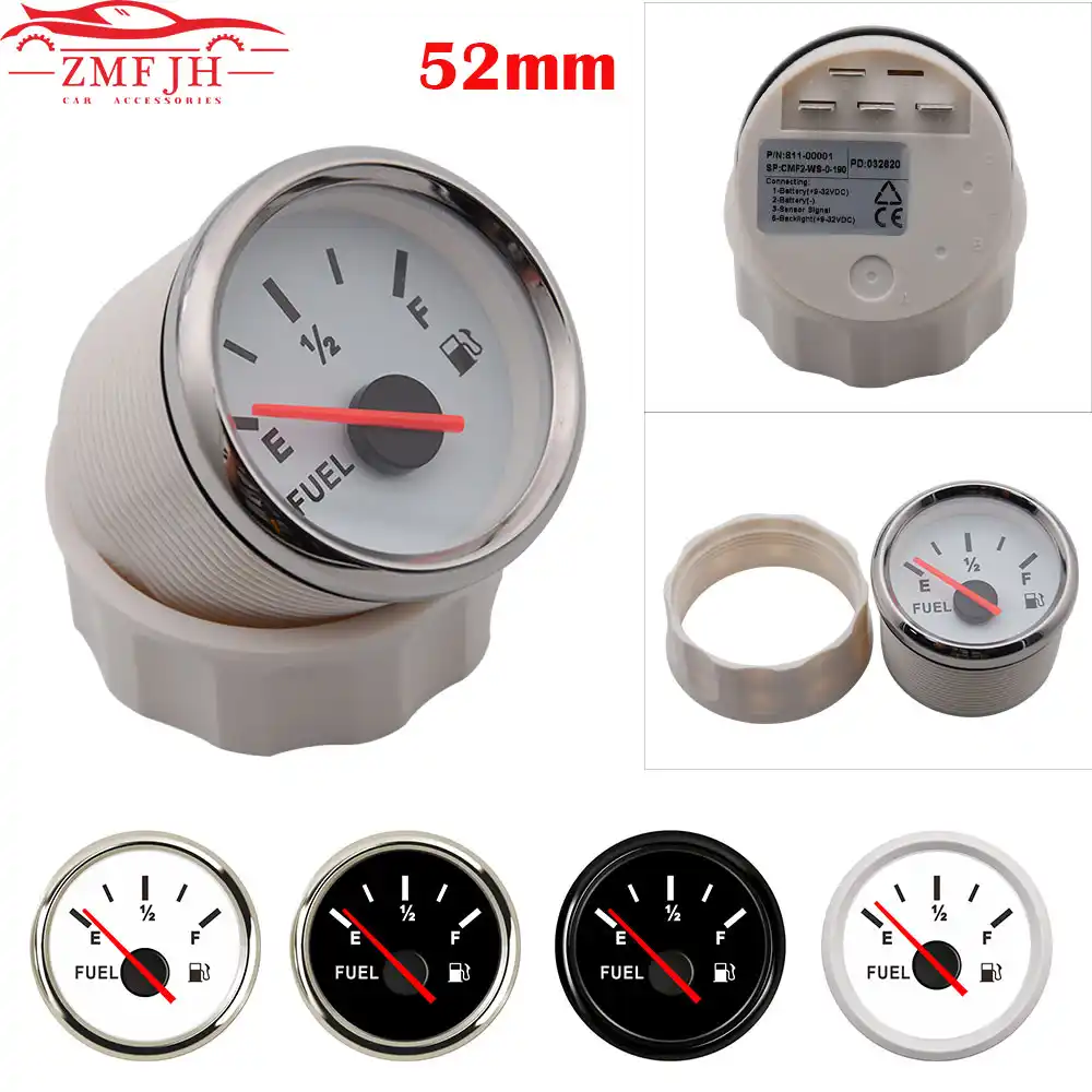 52 ミリメートル新ユニバーサルポインター燃料油ゲージ 9 32 V電気ledディスプレイ燃料レベルゲージ車ボートトラックrvキャンピングカー楽器 燃料ゲージ Aliexpress
