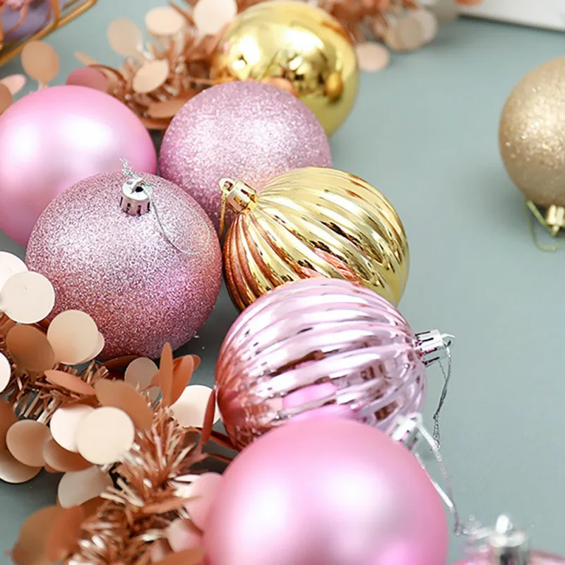 34pcs / 6cm Christmas Tree Decoration Ball Decoration Christmas Party Hanging Ball Assorted Set Tree Decoration Orname x