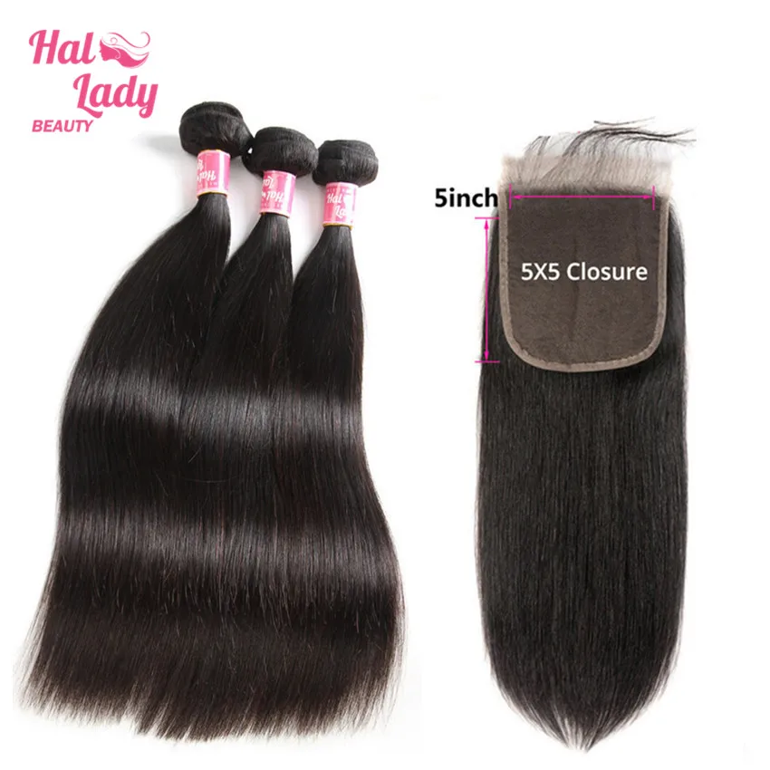 Пучки волос Halo Lady Beauty 3 пучка натуральных 5*5 дюймов | Шиньоны и парики