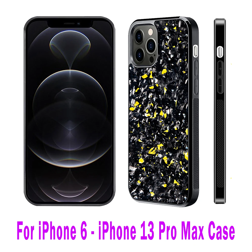 Защитная задняя крышка с кованым узором из углеродного волокна для iPhone12/12Pro