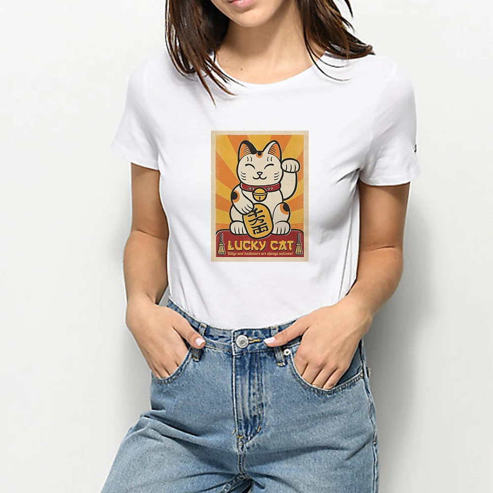 

Summer Plus Size Plutus Cat Tshirt Harajuku Elegant Hipster Gorgeous T-shirt Vogue Cheap Loose Vintage Cute Suit Casual T shirt