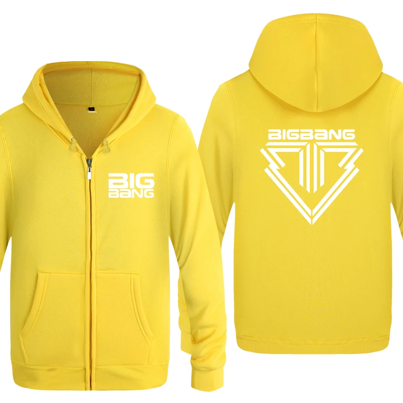 Bigbang BB ALIVE mini5 толстовки мужские мужские флисовые кардиганы на молнии толстовки с капюшоном - Цвет: HUAY BAT