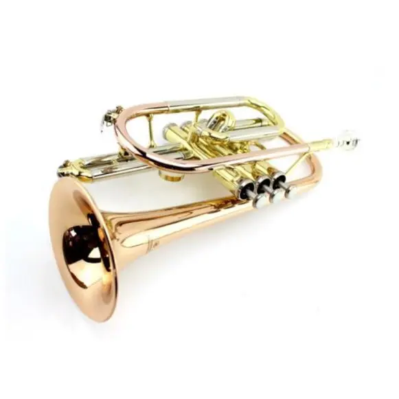 MARGEWATE Professional Cornet horn Phosphorus copper B-flat NEW Double triggers Trumpet With Case