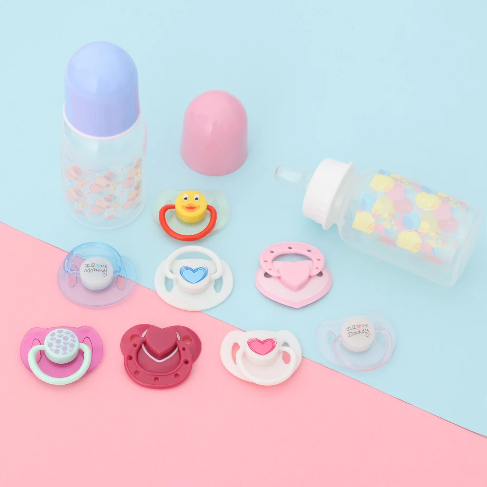 Magnet Doll Pacifier Doll House Supplies Nipples Reborn Baby Lovely Dummy Play Simulation Magnet Set Accessories Dolls Accessory
