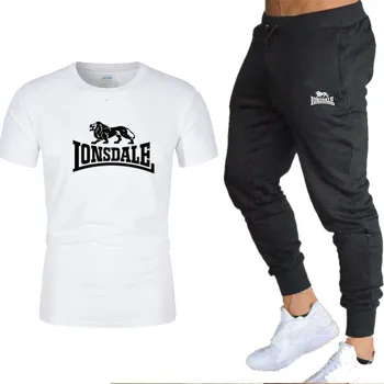 

2020 NEW Men T-shirt +Pant Two-pieces Sets Casual Suits Joggers Brand Male Trousers Casual T-shirts Sportswear Set