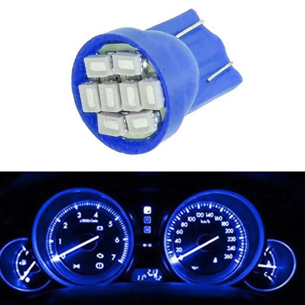 10 шт. T10 1206 8SMD клиновидная Светодиодная панель белый красный синий зеленый желтый