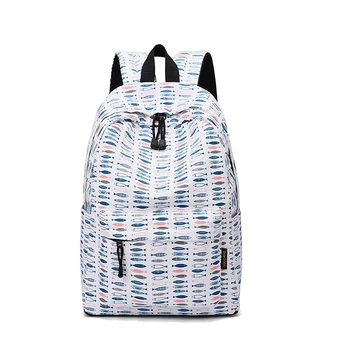 

3PCS / LOT Japanese Style Cartoon Fish Printing Cute Schoolbag for Girls High Capacity Backpack