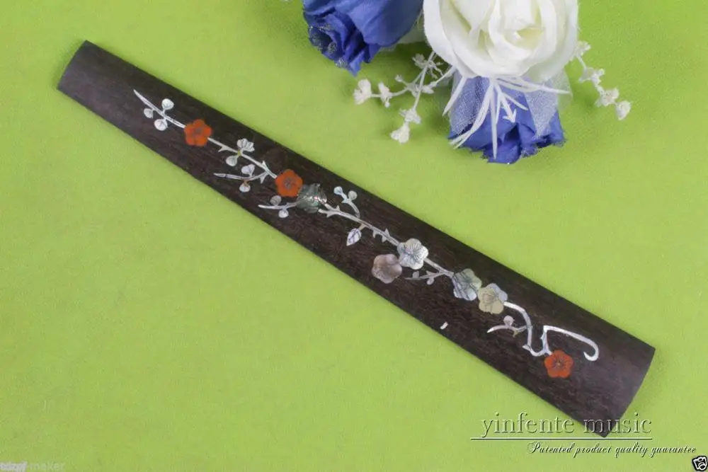 

Yinfente 4/4 фингерборд для скрипки, натуральное черное дерево, инкрустация жемчугом, полноразмерные части для скрипки #655