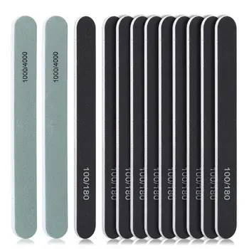 

12pcs/Set Sandpaper Nail File for gel nails Professional Manicure Buffer Pedicure Double-sided set de limas Nail Tools