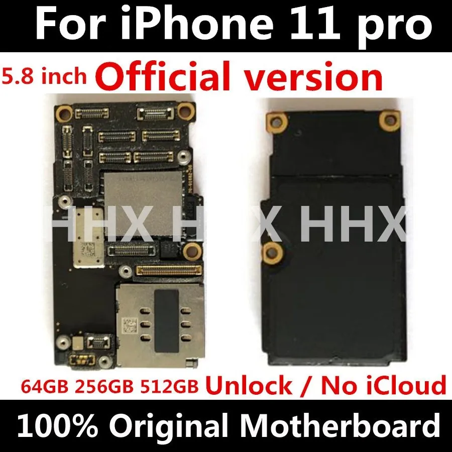 Разблокирована для iPhone 11 X XS XR MAX Pro Материнская плата без лица ID Чистая iphone 5S