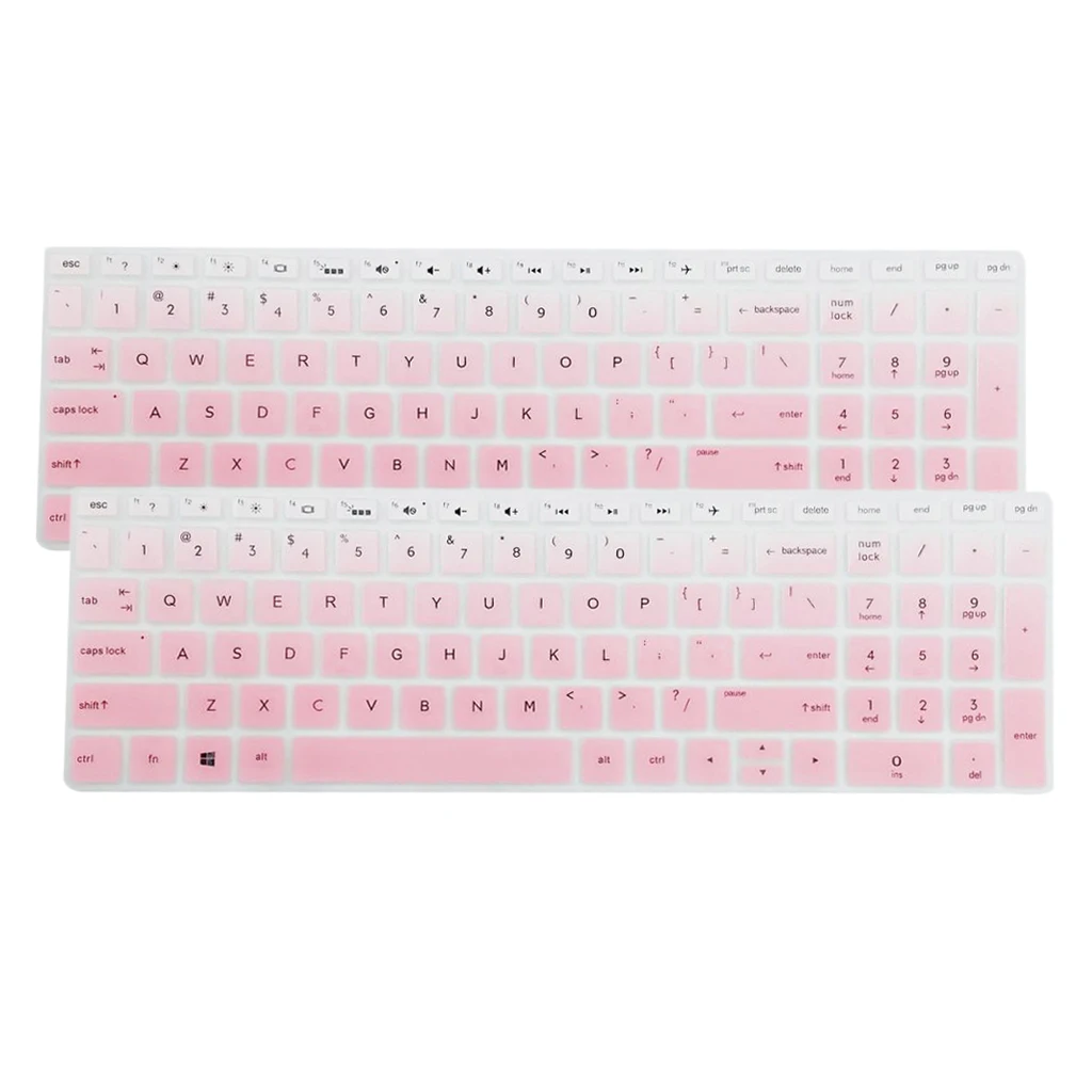 2pcs Keyboard Cover Ultra Thin Clear Keyboard Skin Protector for HP 15.6'' BF Keyboard Soft Silicone