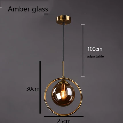 Современные подвесные потолочные светильники, стеклянные подвесные светильники, светодиодный светильник для гостиной, прикроватный светильник для спальни, декор в стиле лофт, подвесной светильник - Цвет корпуса: B
