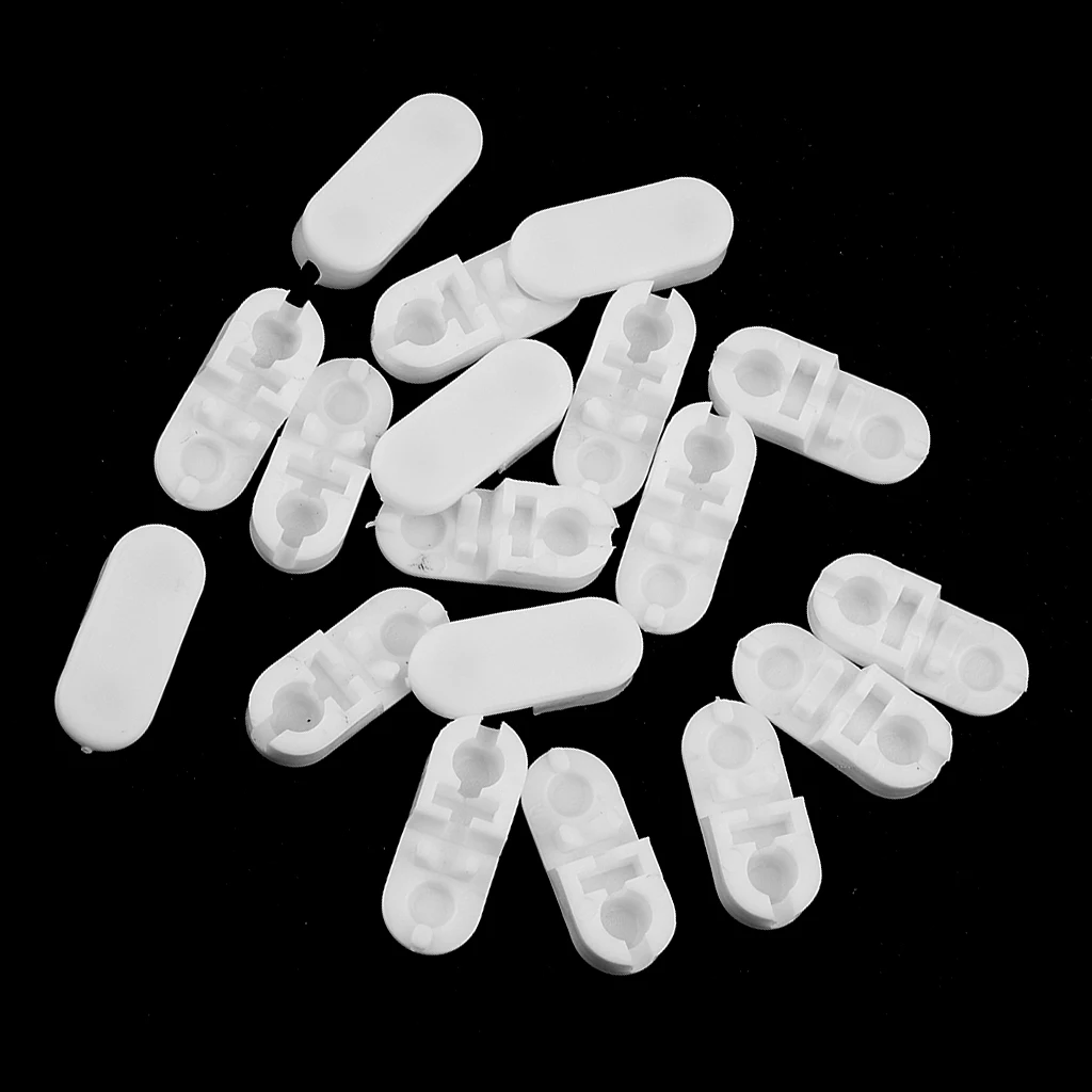 20pcs 20x8x5mm Plastic Vertical Roller/Roman Blind Chain Connector Joiner Clips Curtain Roller Blind Chain Joiner