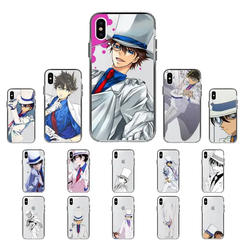 YNDFCNB детектив conan Kaito детский художественный чехол для телефона iphone 13 11 12 pro XS MAX 8 7 6