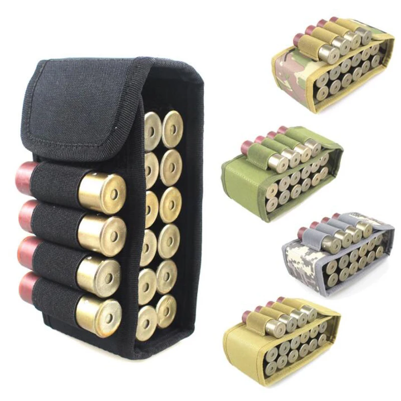 

Tactical 12G Bullets Package Hunting 16 Round Shells Package Field Portable Bullet Bags Molle Magazine Pouch Airsoft Accessories