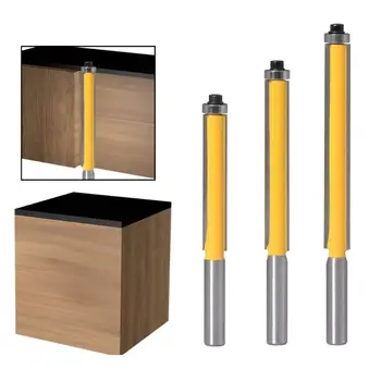 

1 Pc 8mm Shank Flush Trim Router Bit Bearing Carbide Woodworking Carpentry Cutting Tool