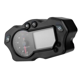 

Gauge Speedometer LCD Digital Replacement Anti-dazzle ABS Motorcycle Black