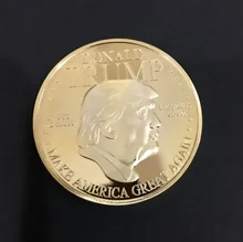 

U.S. Presidential Trump Gold Color Commemorative Coin Challenge Coin Gold Coins Collectibles #12