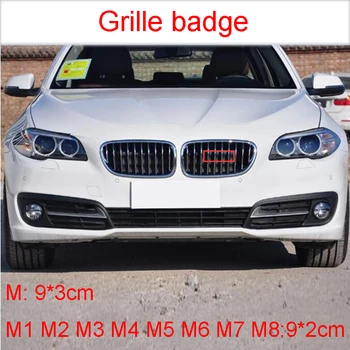 

Front Grille Emblem Bracket for BMW M M1 M2 M3 M4 M5 M6 M7 M8 Car Styling Refitting Badge Sticker M Black Chrome Carbon Fiber