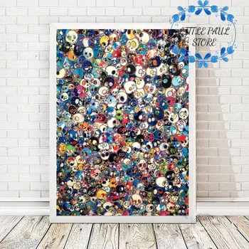 

Abstract Fashion Takashi Murakami Poster Canvas Art Print Wall Pictures for Living Room No Frame