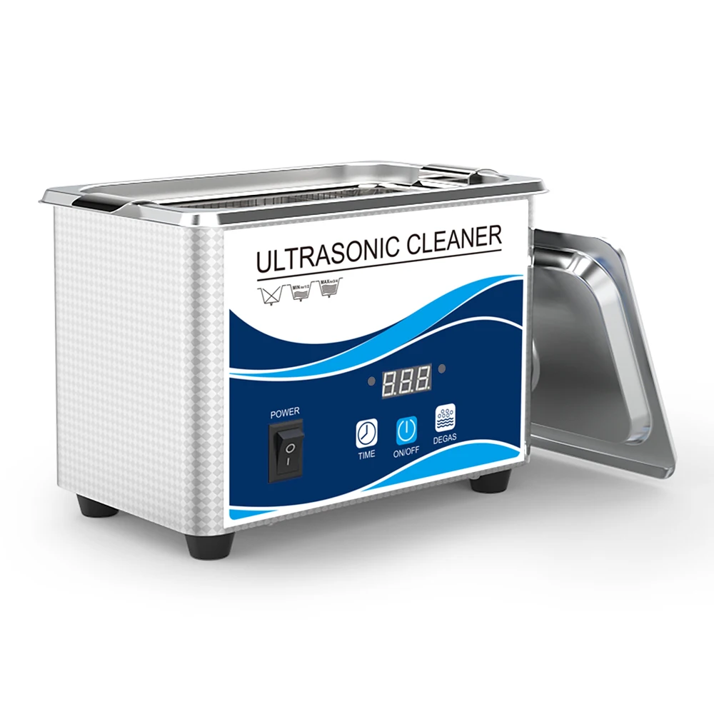 Household GA008 Ultrasonic Cleaner Stainless Steel Bath 60W Piezoelectric Transducer Glasses Cellphone Board Jewelry Washer