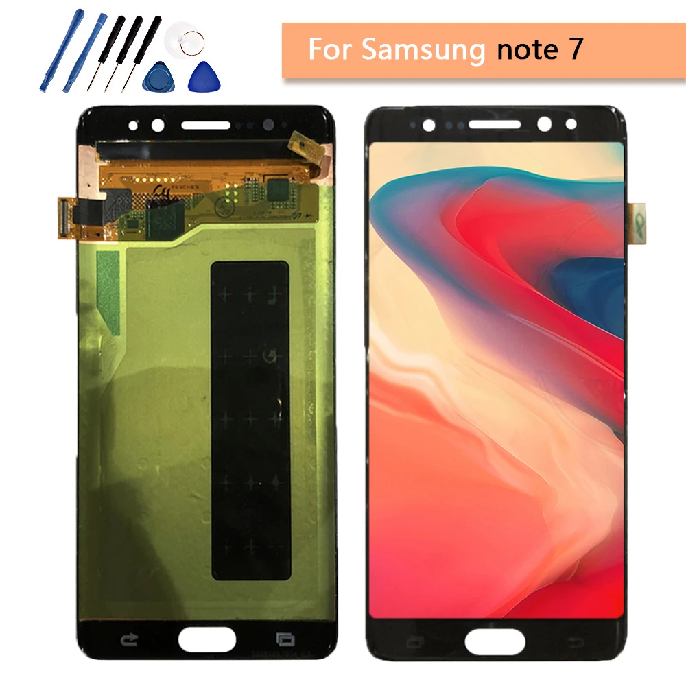 5.7для Samsung Galaxy Note7 note FE 7 N930 N930F G LCD displa сенсорный экран дигитайзер замена сборка для