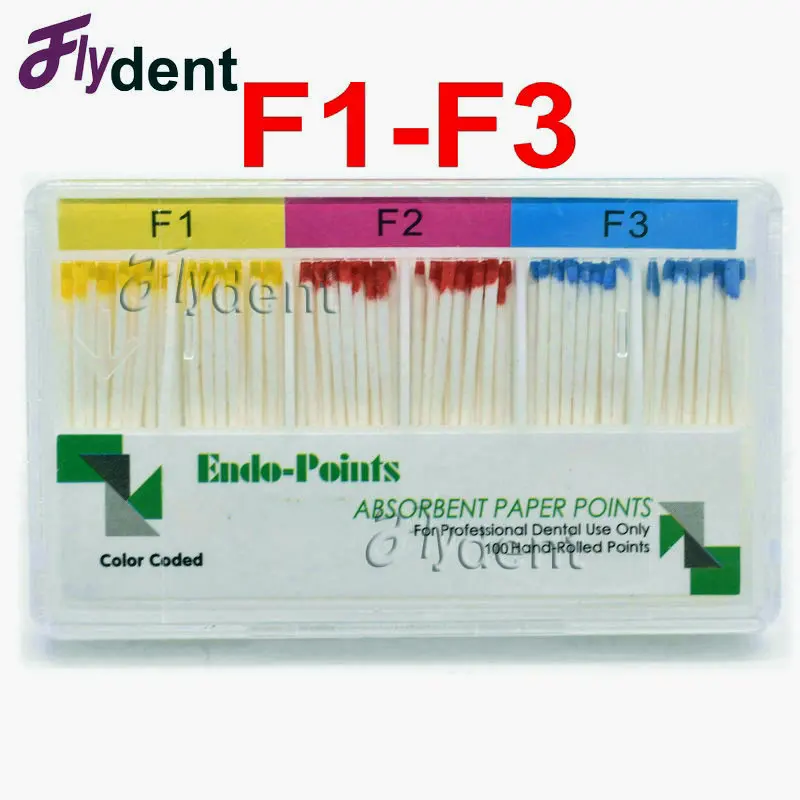 Стоматологические абсорбирующие бумажные точки F1 F2 F3 для отмены корней
