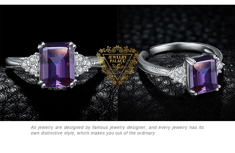 JewelryPalace, кольцо с александритовым сапфиром, 925 пробы, серебряные кольца для женщин, обручальное кольцо, серебро 925, ювелирные изделия с драгоценными камнями