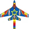 Free shipping large plane kite flying toys nylon ripstop fighter kite string line wei kite factory elf aircraft kites pilot bear 1