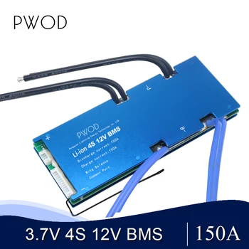

Smart Li-ion 3.7V 4S 12V 150A 180A 200A Battery BMS Battery Protection Board with Multifuction PCB for Battery Pack