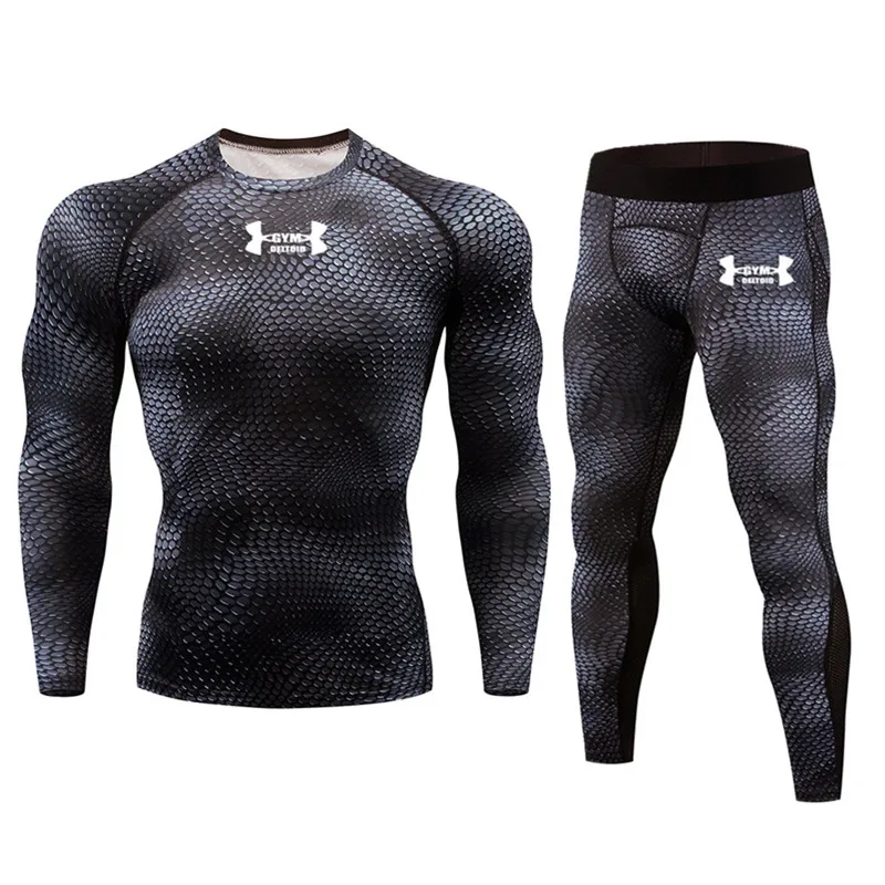 Мужской брендовый спортивный костюм, быстросохнущая одежда для бега, фитнеса, тренажерного зала, фитнеса, тренировочная одежда для мужчин