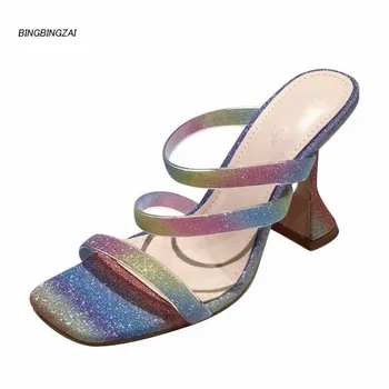 

BBZAI New pattern Superior quality Explosive money Nightclub ladies shoes 8CM Thin Heels Sexy Fashion Show 4-9 10