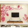 Acrylic wall stickers Wonderful TV Background Decoration Flowers Acrylic Wall Sticker Best Home Decor living room decoration ► Photo 2/6