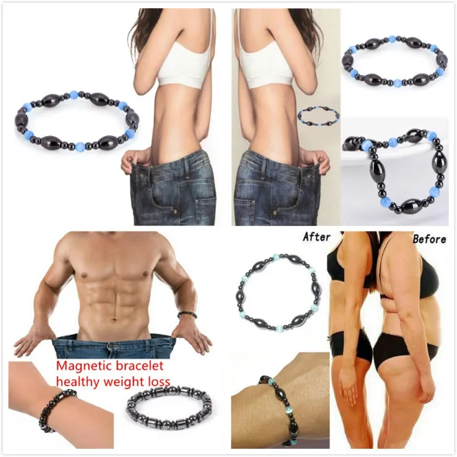 Health Care Magnet Hematite Beads Bracelet  Magnetic Bracelet Beads Hematite Stone Therapy Slimming Product