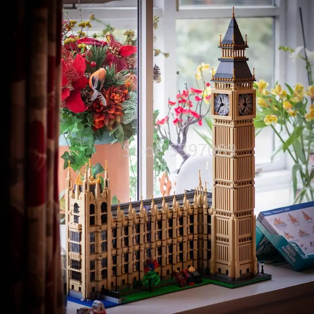 В наличии строительные блоки 17005 совместимые с Legoinglys Creator Big Ben 10253 игрушки подарки