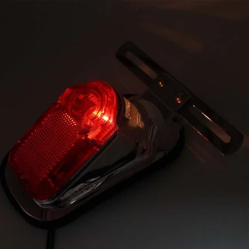 

Motorcycle Taillight LED Tail Rear Light Motorbike License Plate Light Turn Signal Rear Light for Choppers Cruisers Classic