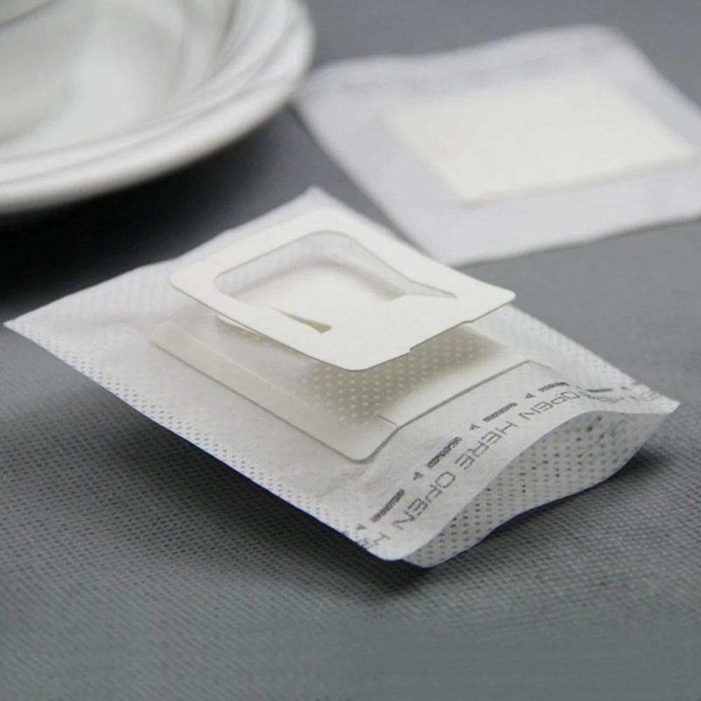 50Pcs Drip Coffee Filter Bag Portable Lightweight Hanging Ear Style Drawstring Drinking Pouch Tool