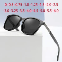 Anti-glare Short-sight Lens Square Polarized Men Sunglasses TR90 Driver Diopter Sun Glasses For Women 0 -0.5 -0.75 To -6.0 1